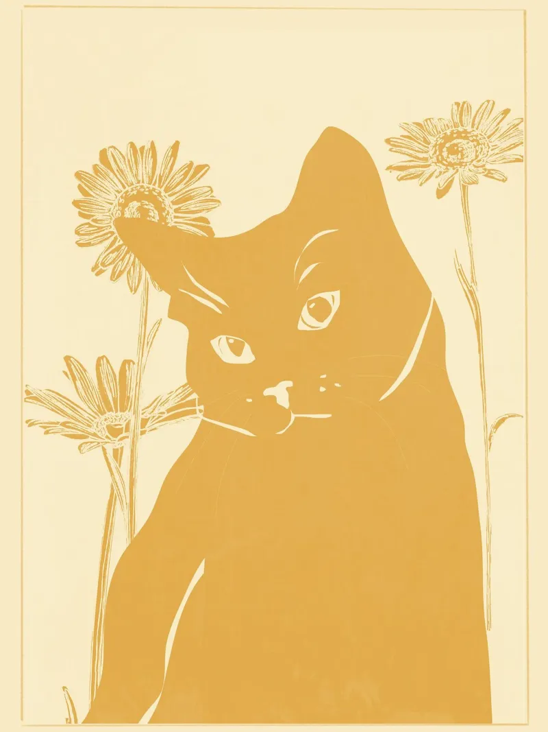 Chat jaune hahnemühle de ThingDesign