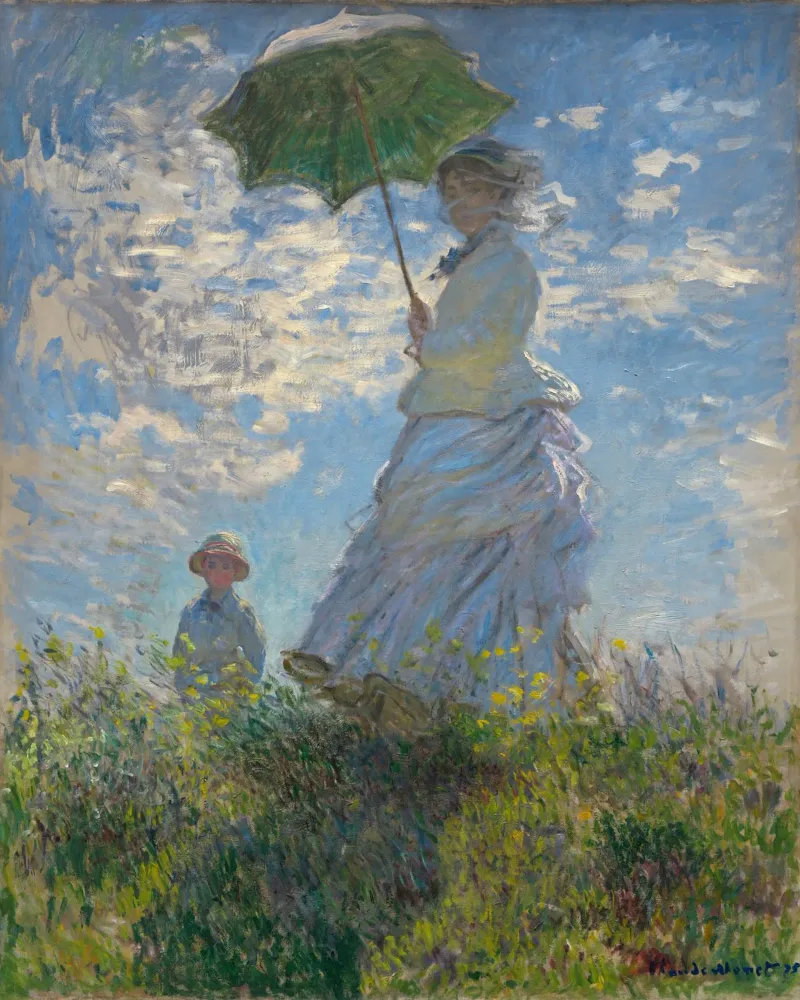 Claude Monet - Donna con ombrellone pellicola backlit da Wirla