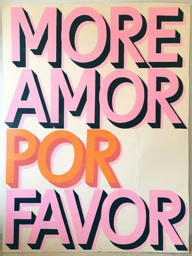 More Amor Por Favor poster by Shark Printables