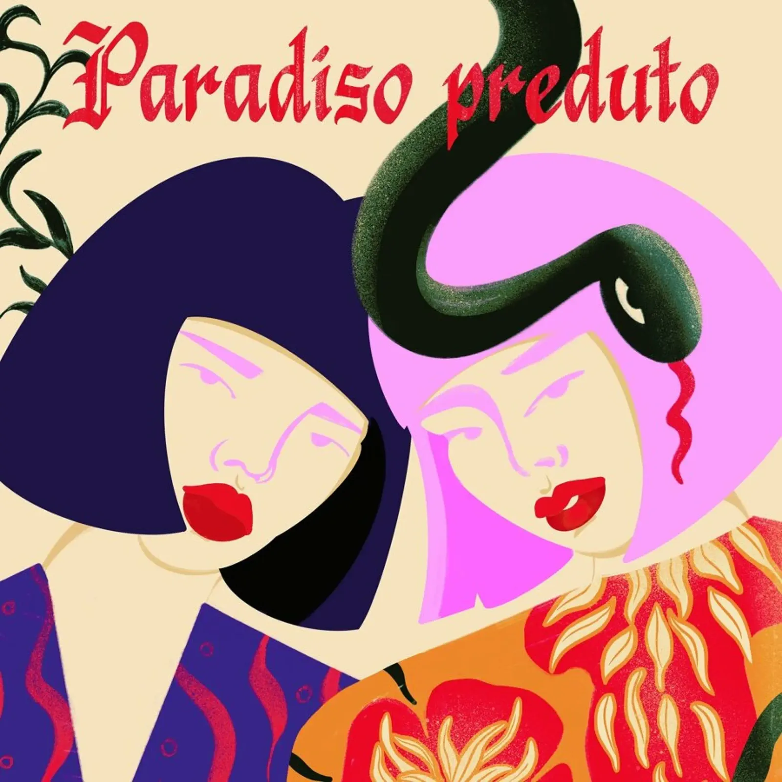 Pareiso Preduto canvas met Baklijst van Kika illu