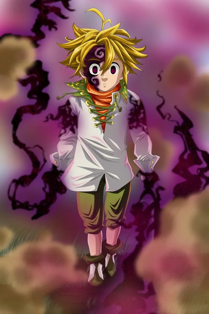 piumino meliodas arrabbiato pellicola backlit da Green