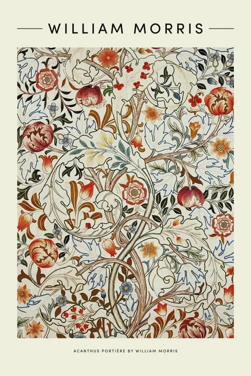 William Morris - Acanthus lámina retroiluminada de Vintage by JUNIQE