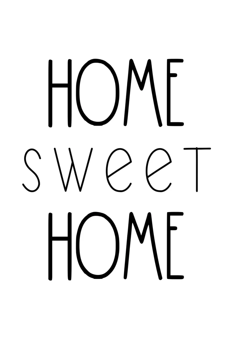 Home Sweet Home toile de Shark Printables