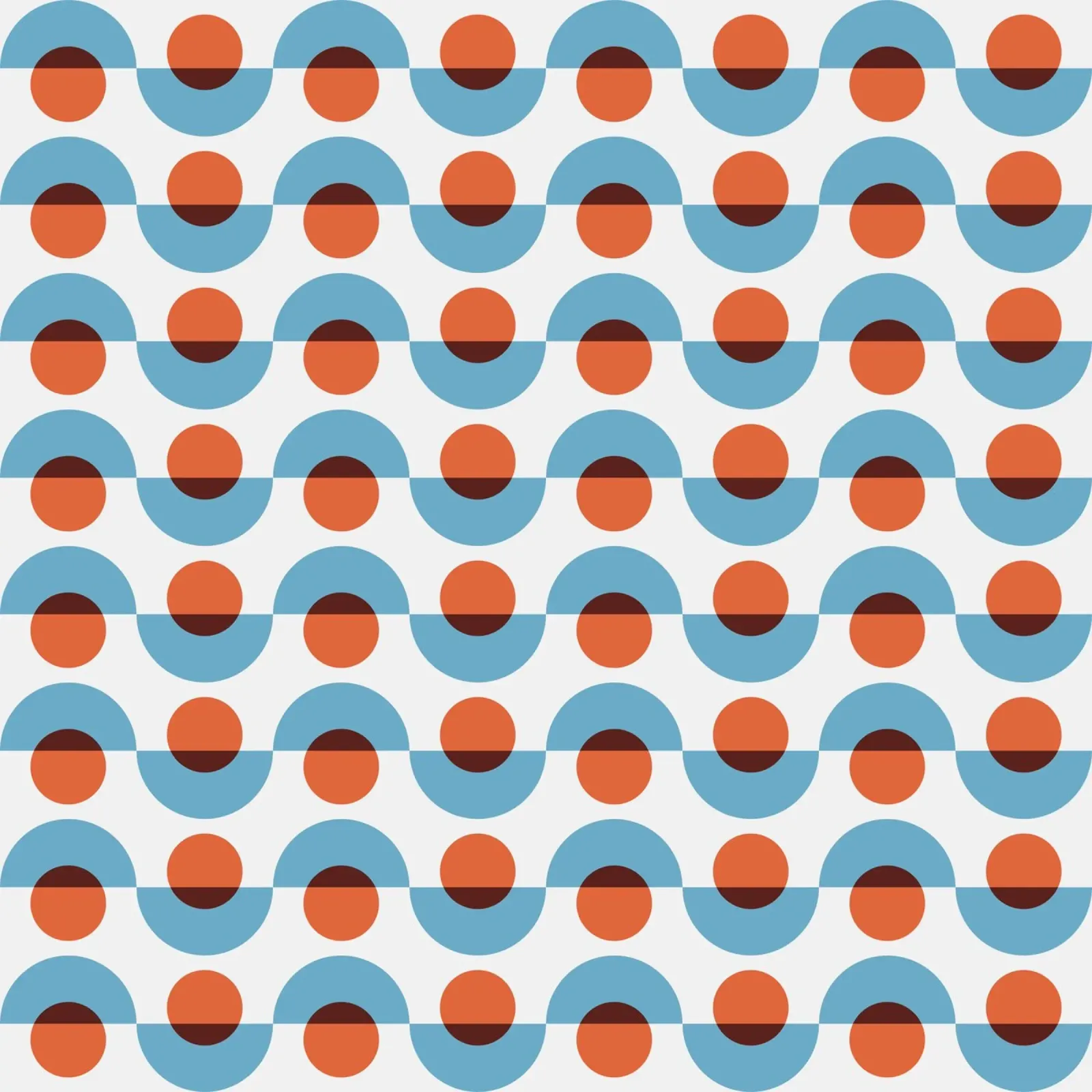 Up and down seamless geometry pattern canvas by Little Dean