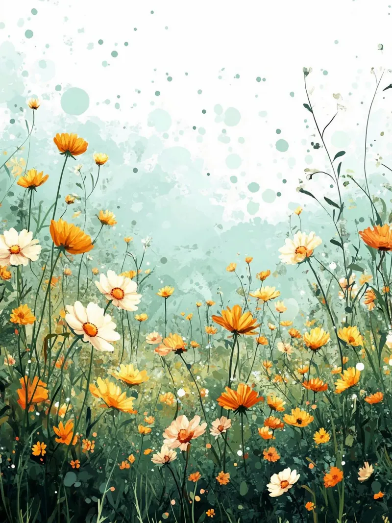 Meadow full of flowers A pellicola backlit da Mateo