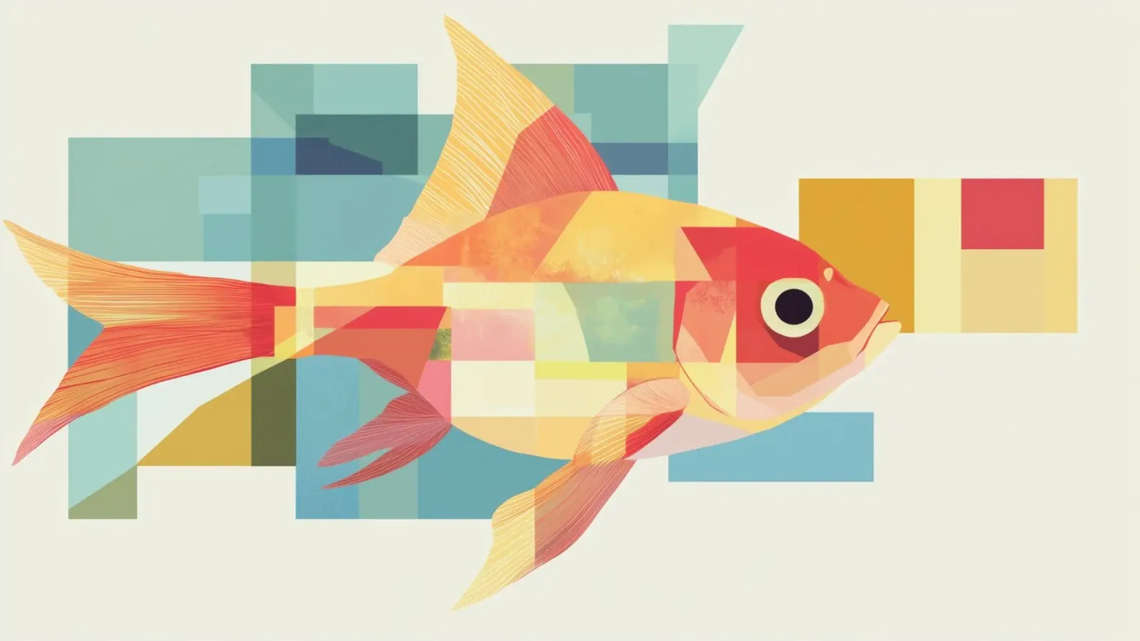 Poisson abstrait plexiglas de Imagine