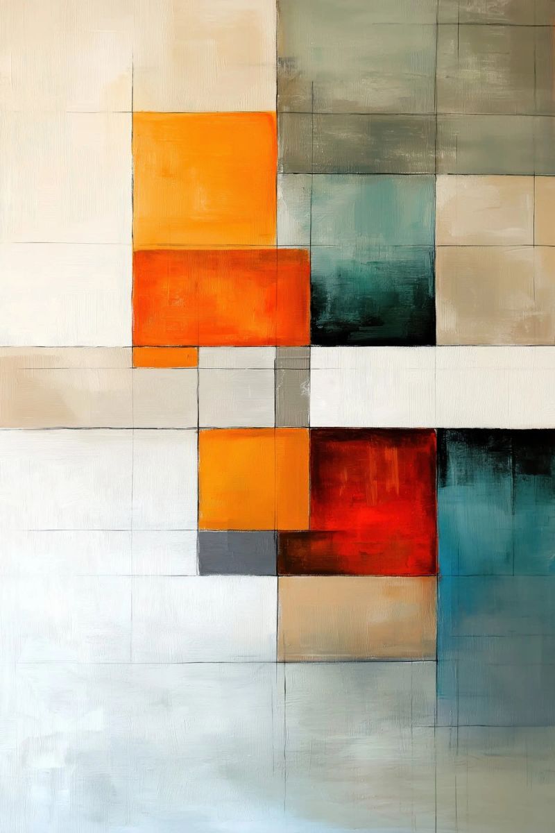 Rectángulos abstractos lienzo de Imagine