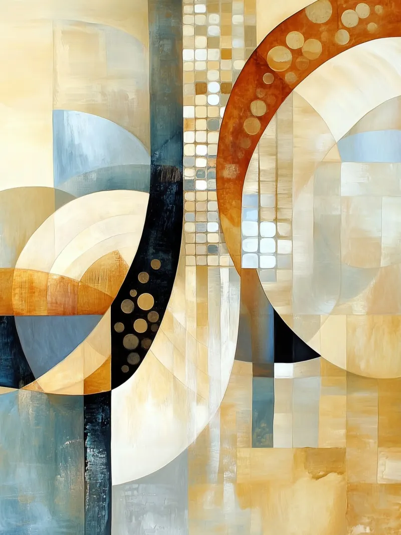 Abstracte vorm canvas van Imagine