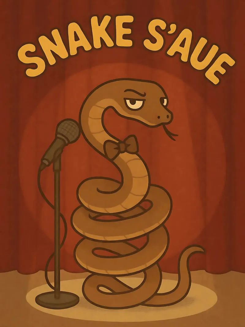 Meme divertente sul serpente poster da Funny Humor Art