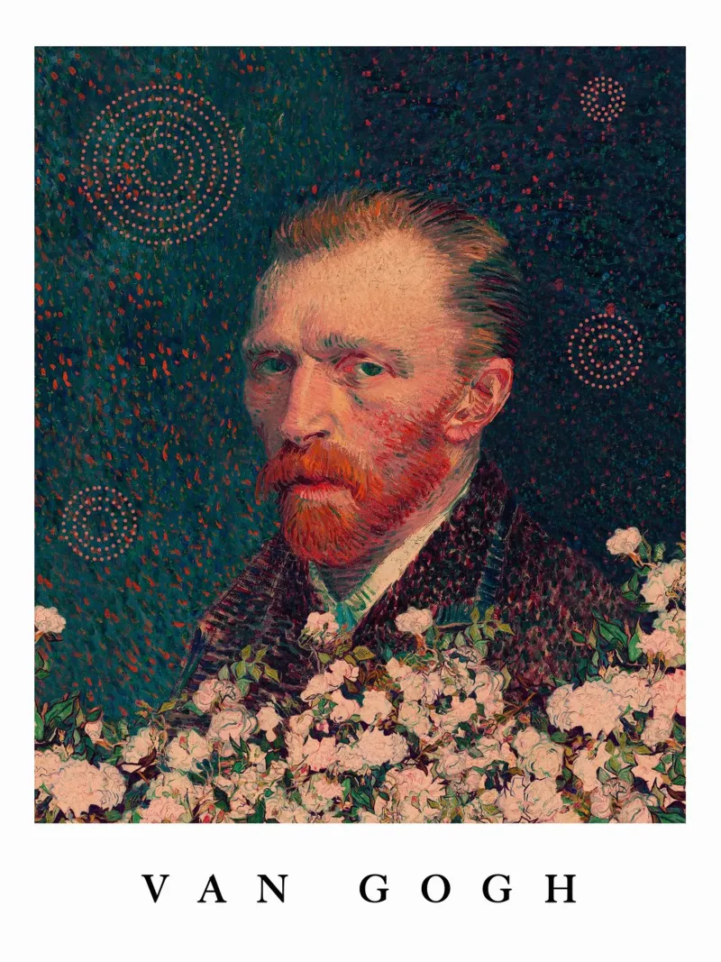 for Vincent Van Gogh with border pellicola backlit da Frank Moth