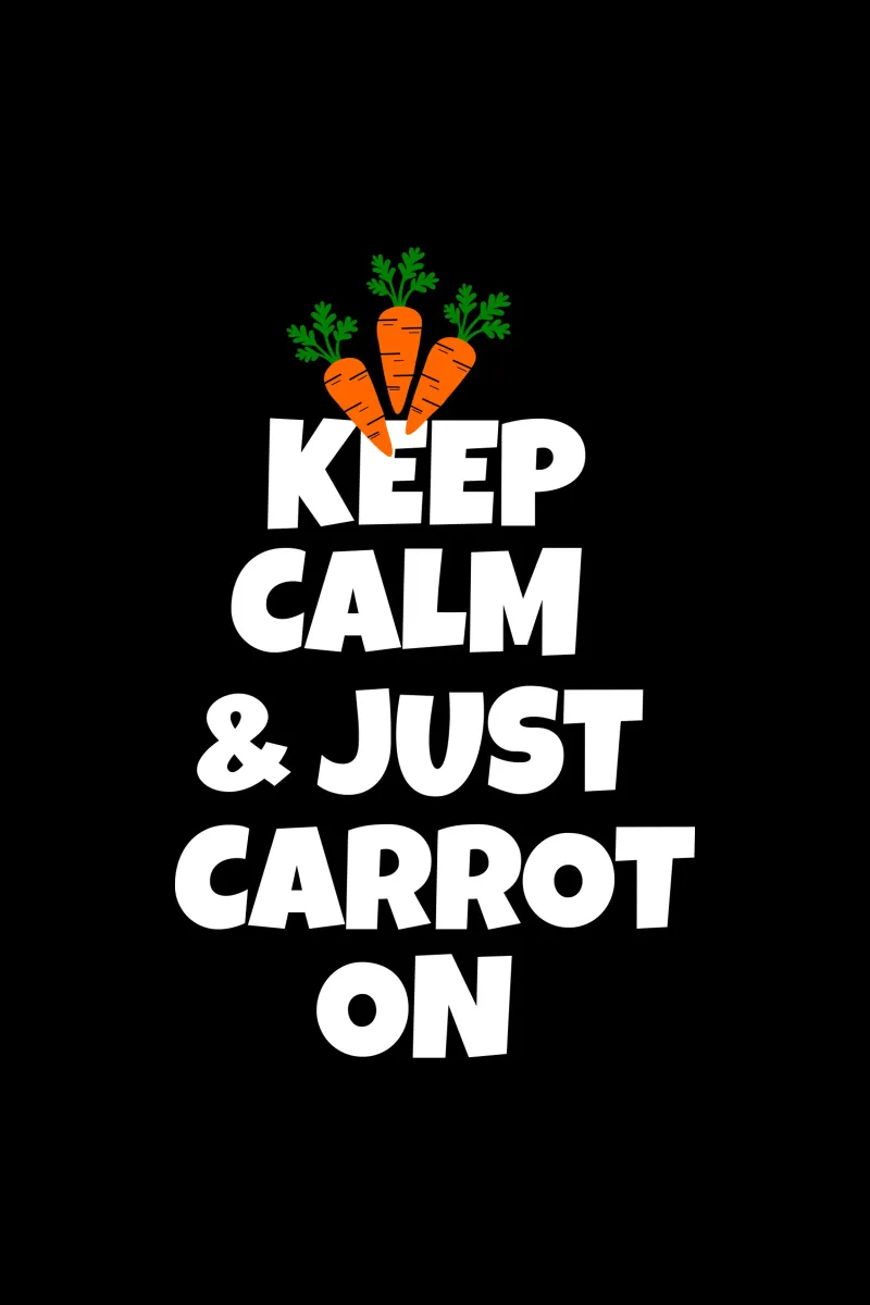 Just keep calm and carrot on alluminio dibond da baobabprintstore