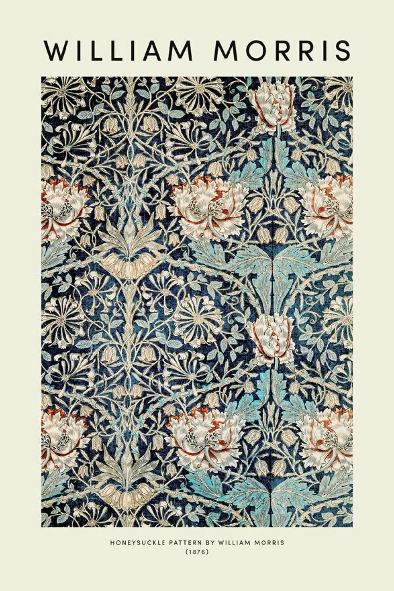 William Morris - Honeysuckle metacrilato de Vintage by JUNIQE