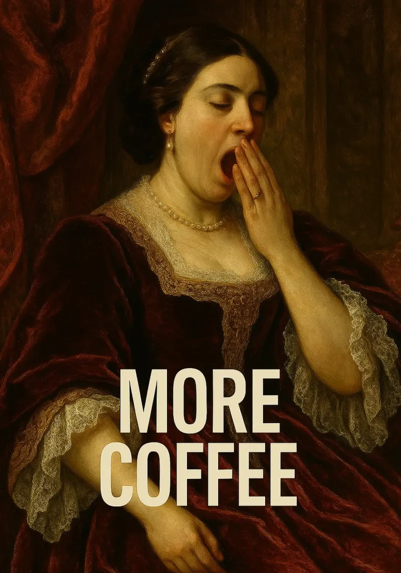 More Coffee Leinwand von Dikhotomy