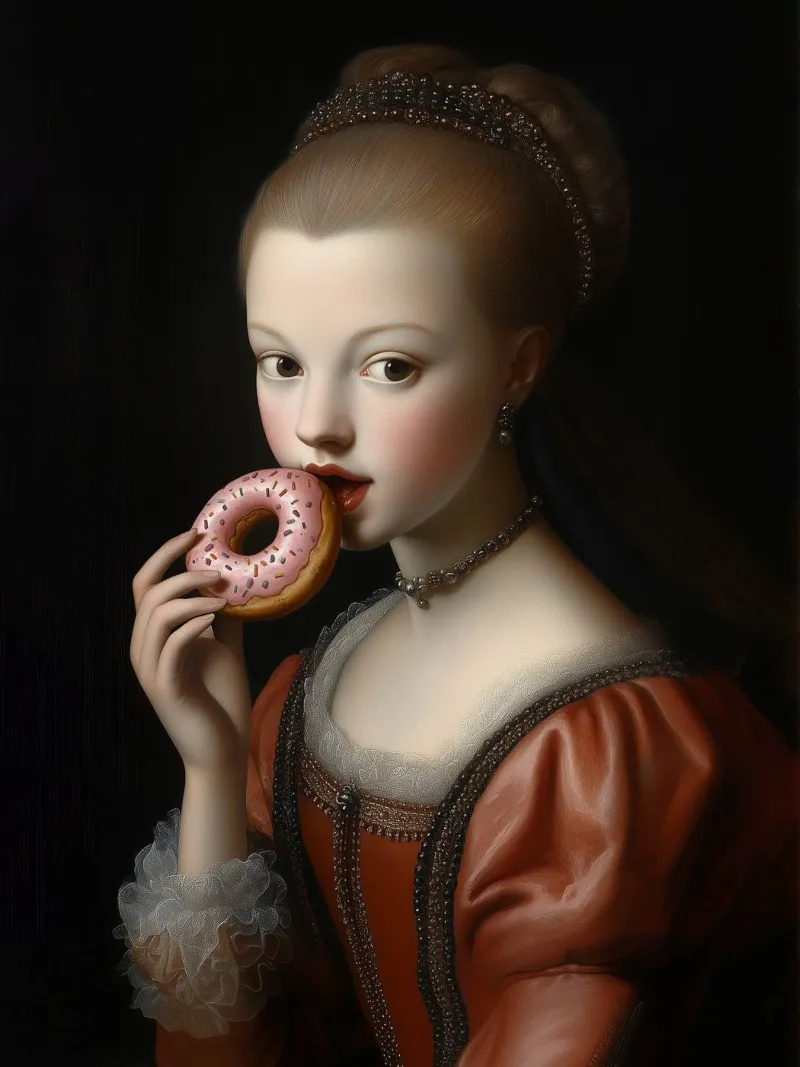 Sweet bite poster con telaio in alluminio da Dikhotomy