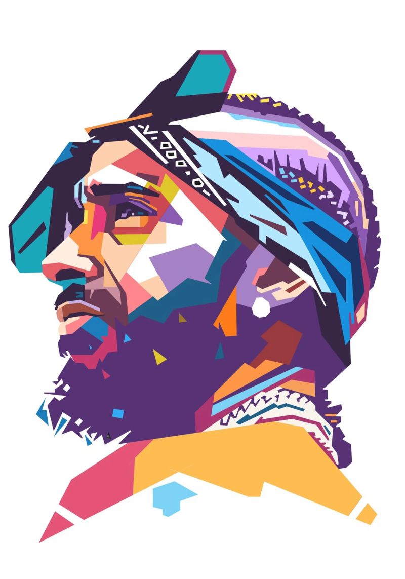 L'iconico rapper Nipsey Hussle poster da Hantamrata