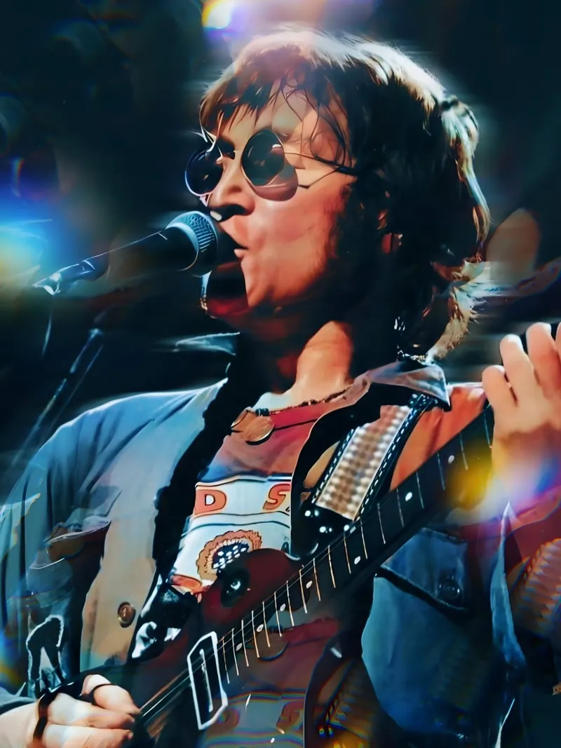 John Lennon hahnemühle by Low poly art