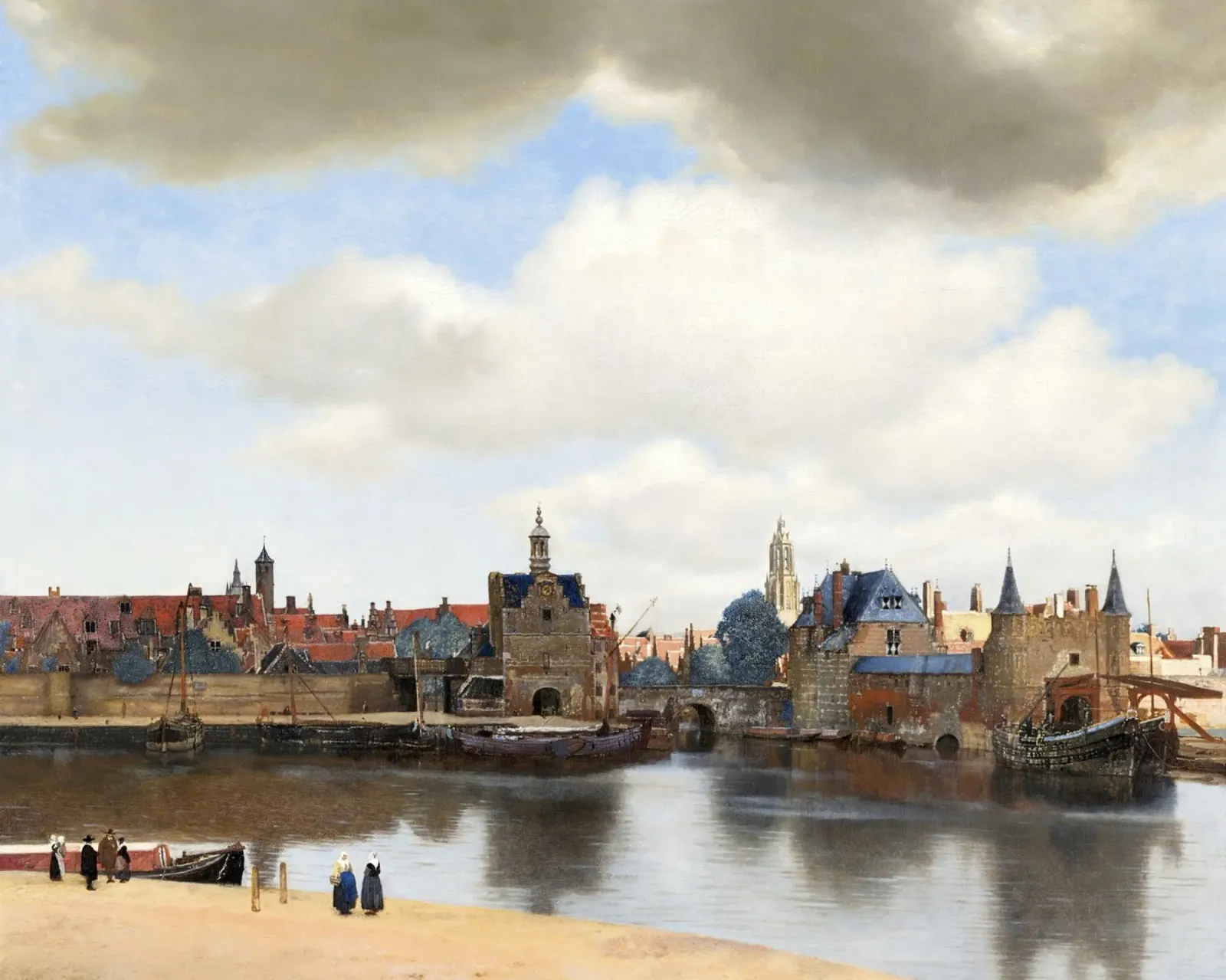 Johannes Vermeer’s View of Delft (ca. 1660–1661) alluminio dibond da Venus Art