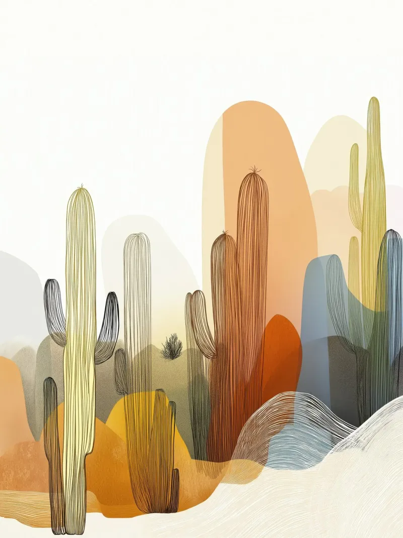 Cactus pellicola backlit da Imagine