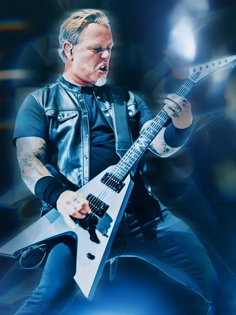 James Hetfield pellicola backlit da Low poly art