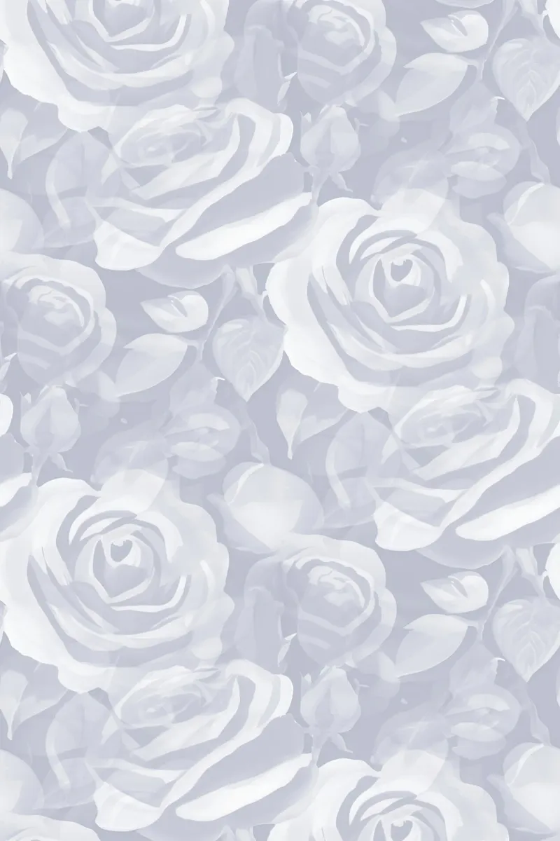 Lush Grote Rozen Grijs canvas met Baklijst van SilverPegasus