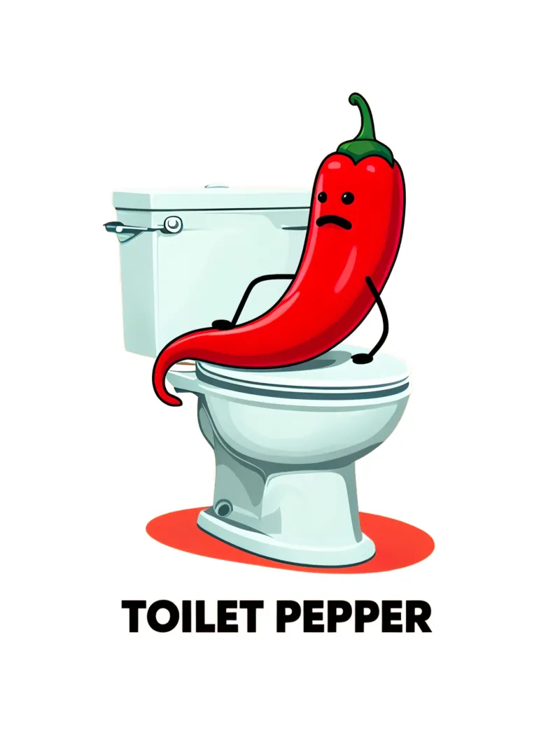 Pepe da toilette poster con telaio in alluminio da 🥝 KIWI STORE