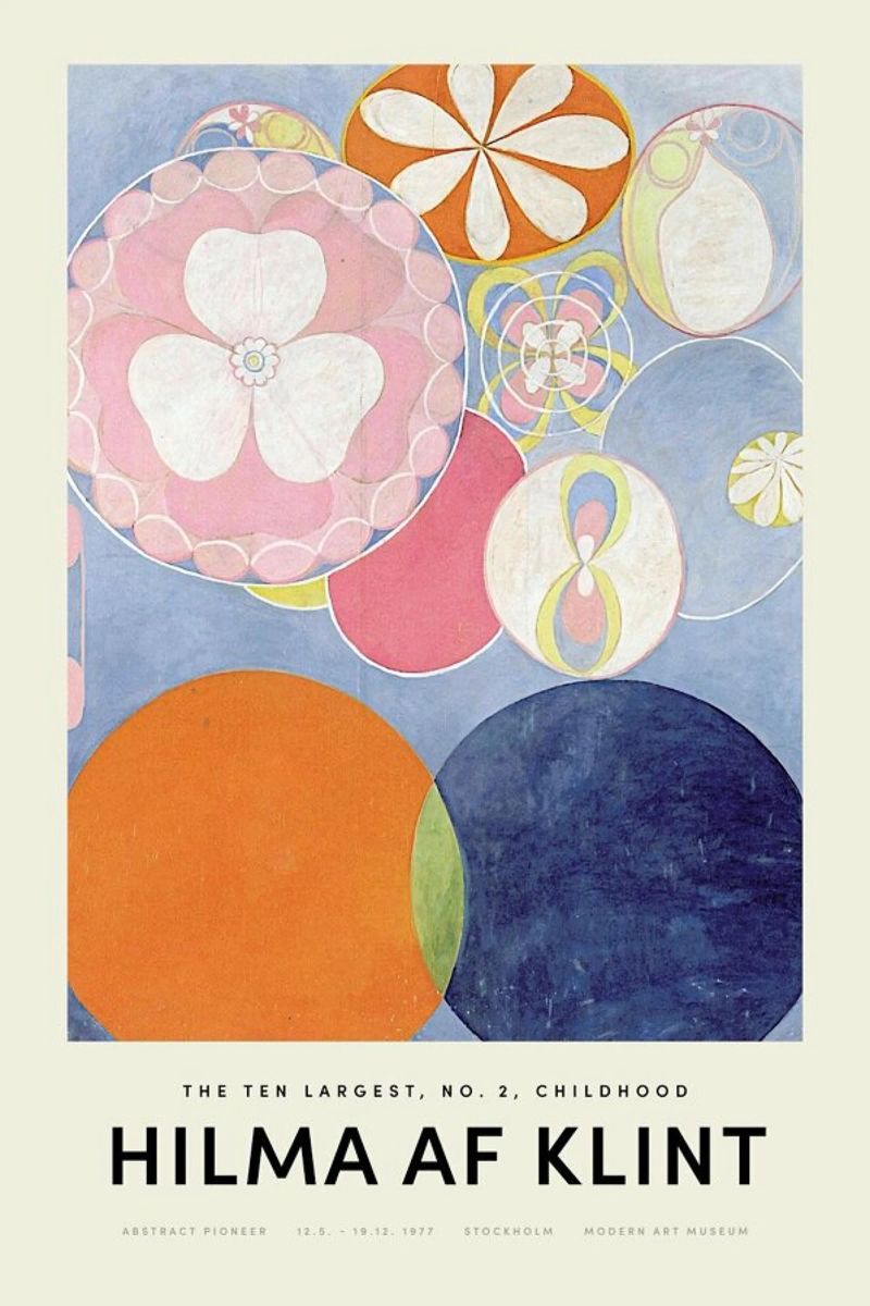 Hilma af Klint - Childhood, No. 2 poster de Vintage by JUNIQE