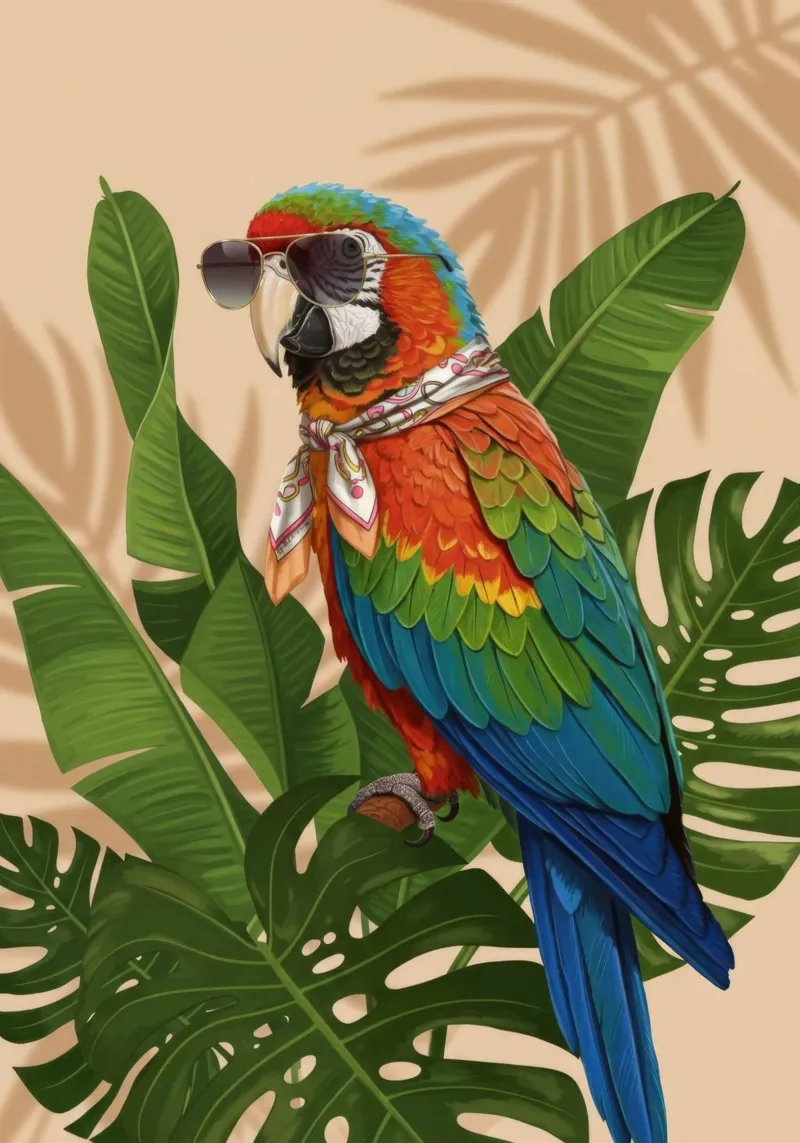 Palm Grove Muse alluminio dibond da Pawtrait Studio