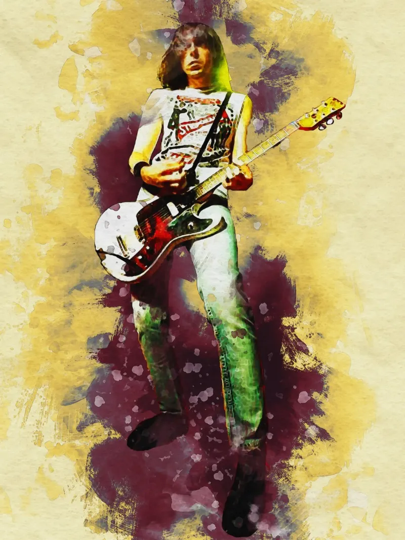 Smudge Johnny Ramone pellicola backlit da Gunawan Rb