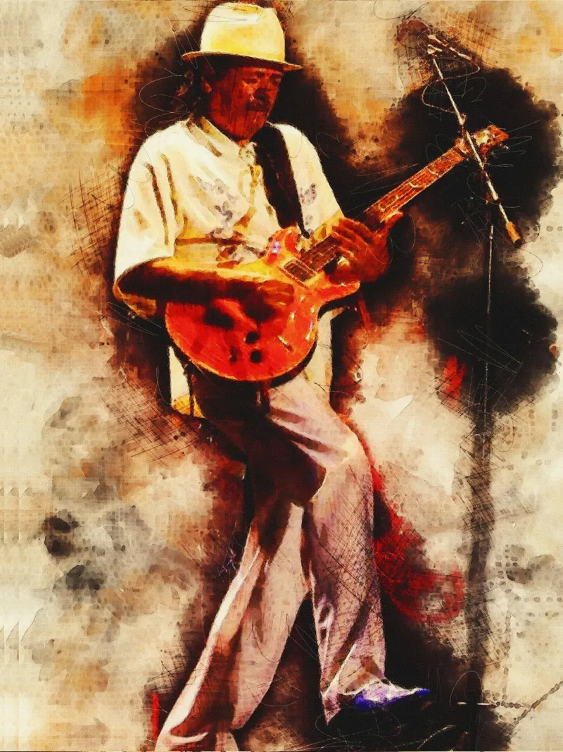 Sbaffo di Carlos Santana pellicola backlit da Gunawan Rb