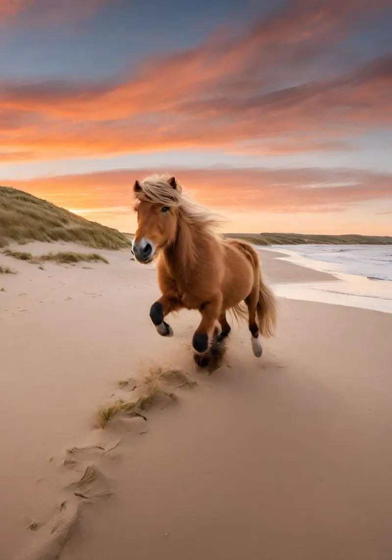 Shetty am Strand carta hahnemühle da Poster Dreams