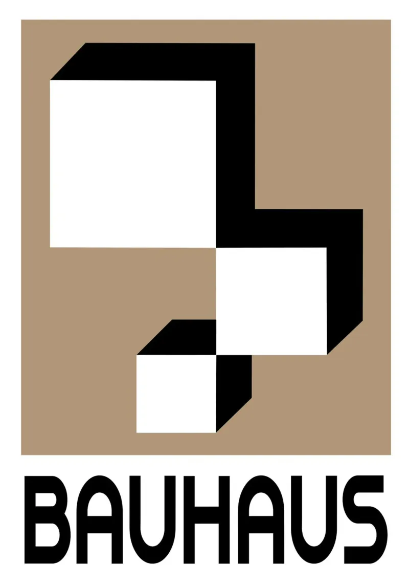 Bauhaus Geometrisch Abstract Zwart Wit Vormen Print canvas van NorwesClub