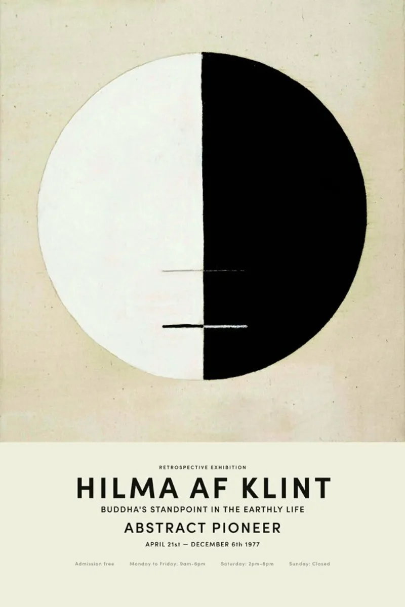 Hilma af Klint - Buddha's Standpoint in the Earthly Life pellicola backlit da Vintage by JUNIQE