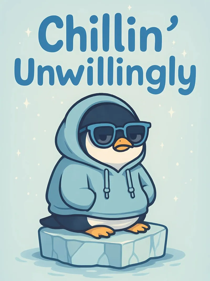 Meme divertente sui pinguini pellicola backlit da Funny Humor Art