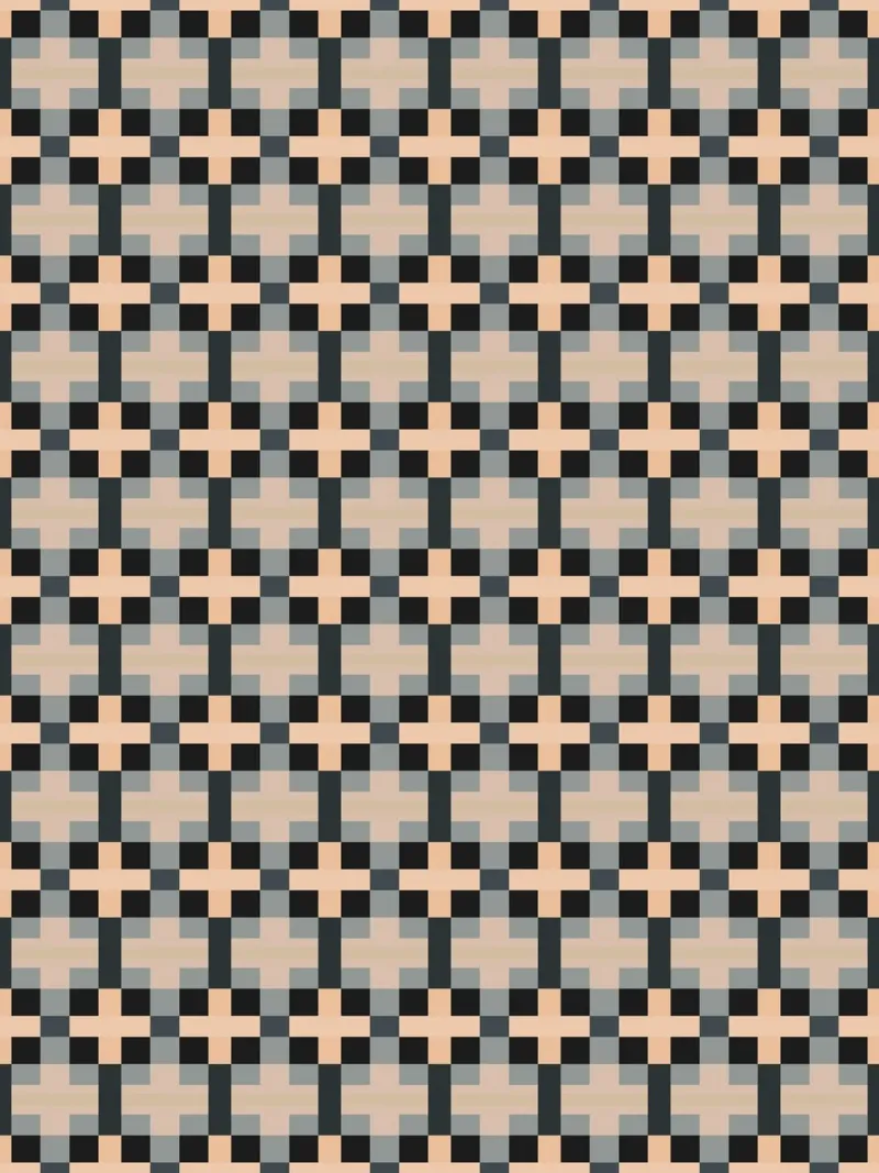 Minimal Muted color geometrical pattern canvas by Little Dean