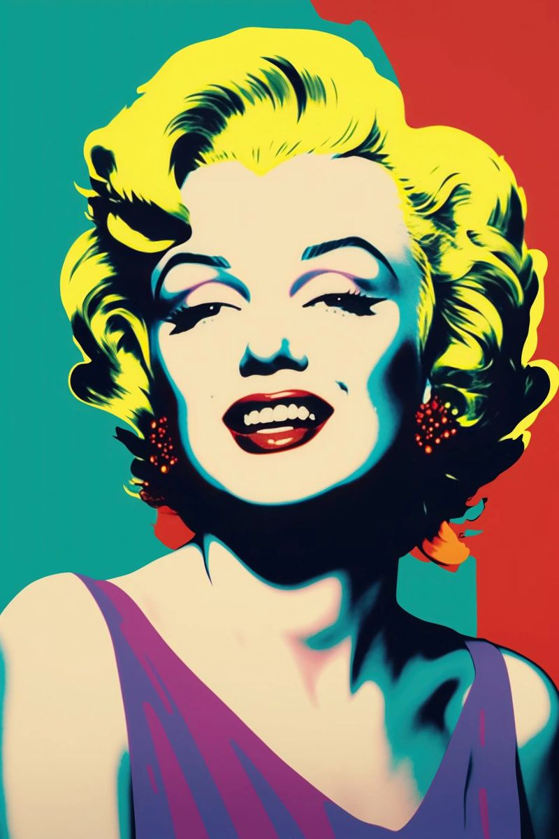 Marilyn Monroe | Pop Art in bright colours poster by Autofocus