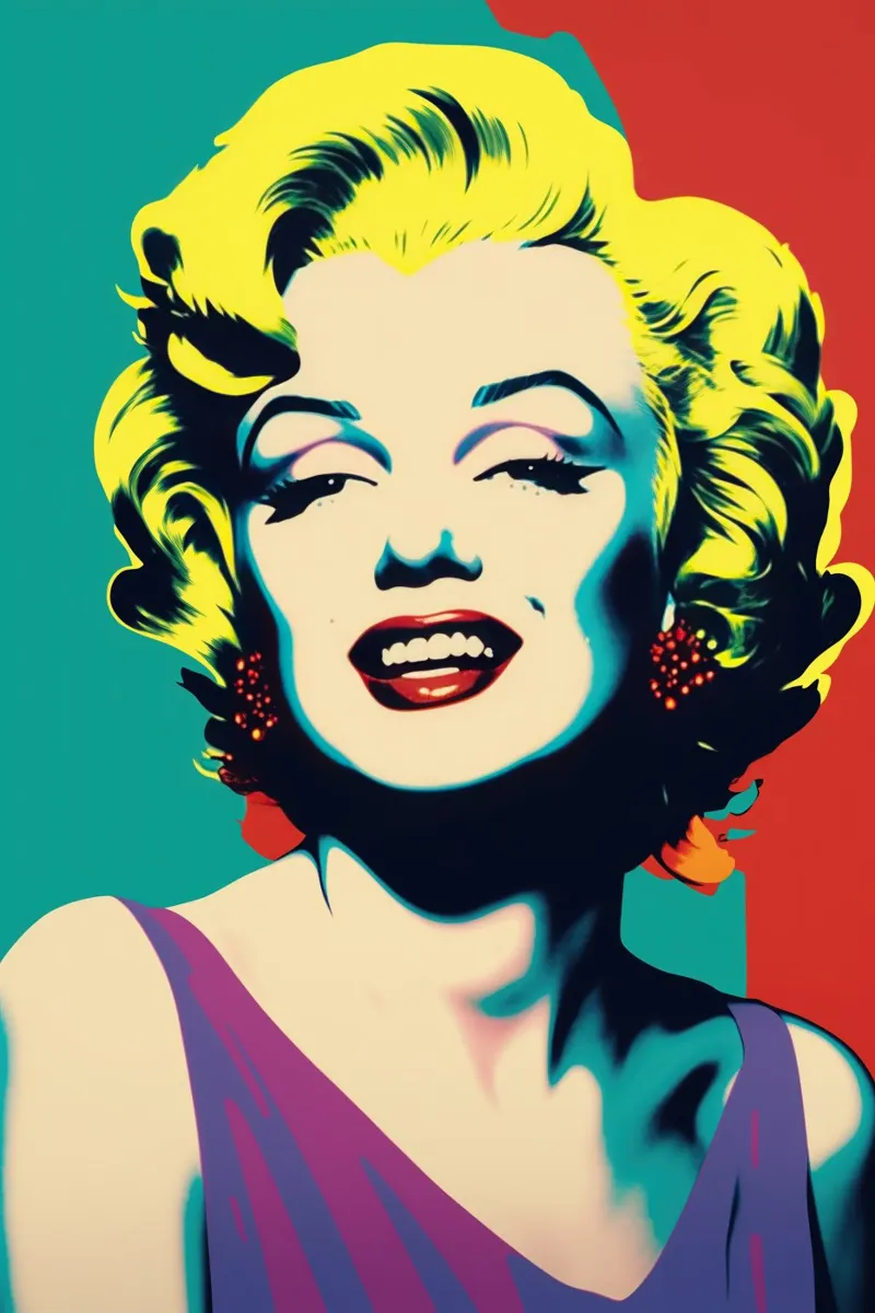 Marilyn Monroe | Pop Art a colori vivaci pellicola backlit da Autofocus