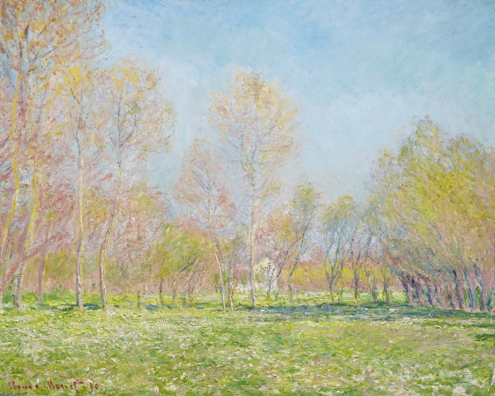Claude Monet's Spring in Giverny (1890) plexiglass da Monet Art Prints