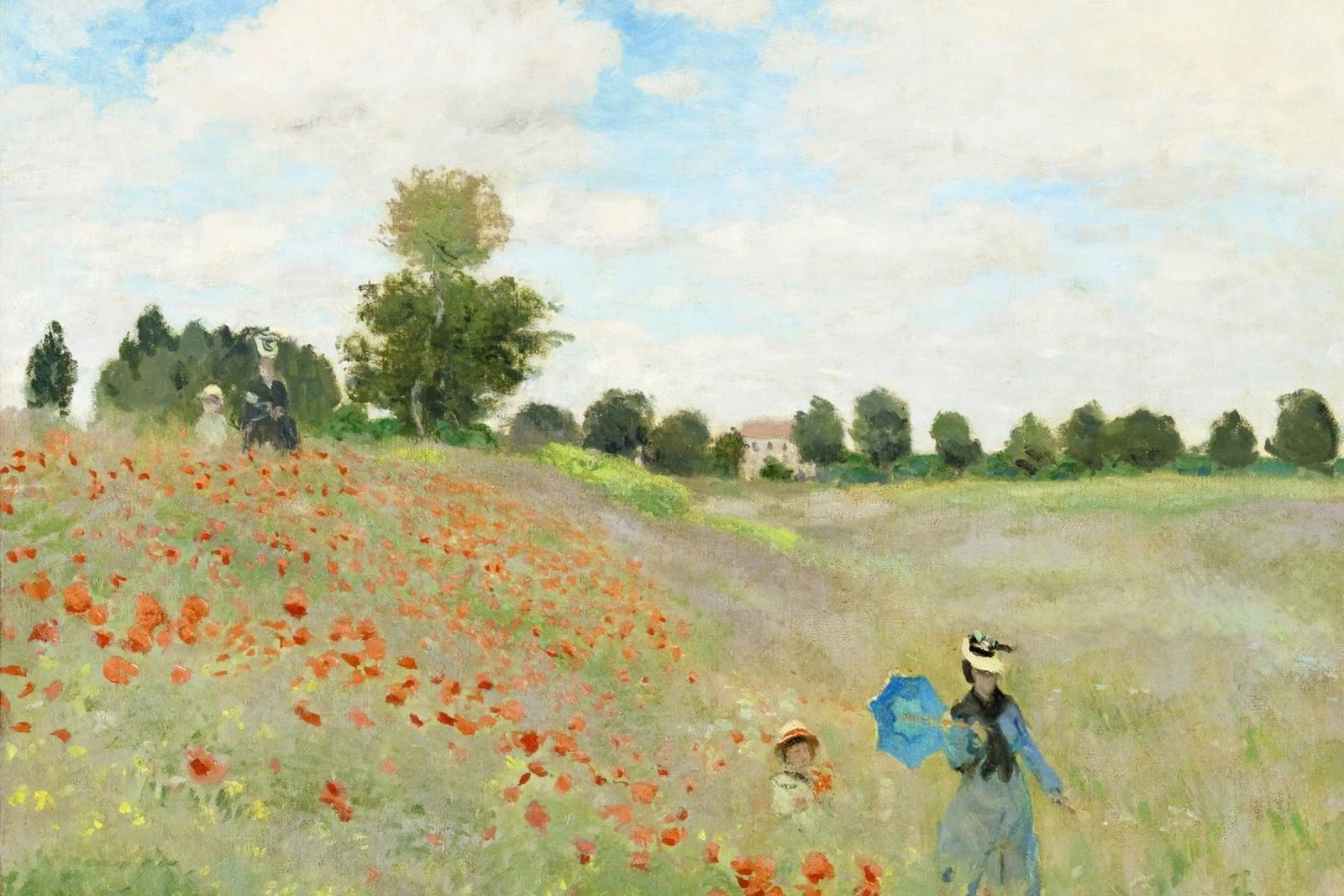 Claude Monets Das Mohnfeld bei Argenteuil (1873) Poster von Monet Art Prints