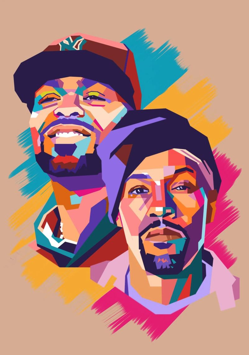 Iconic Rapper Redman and Method Man poster by Hantamrata