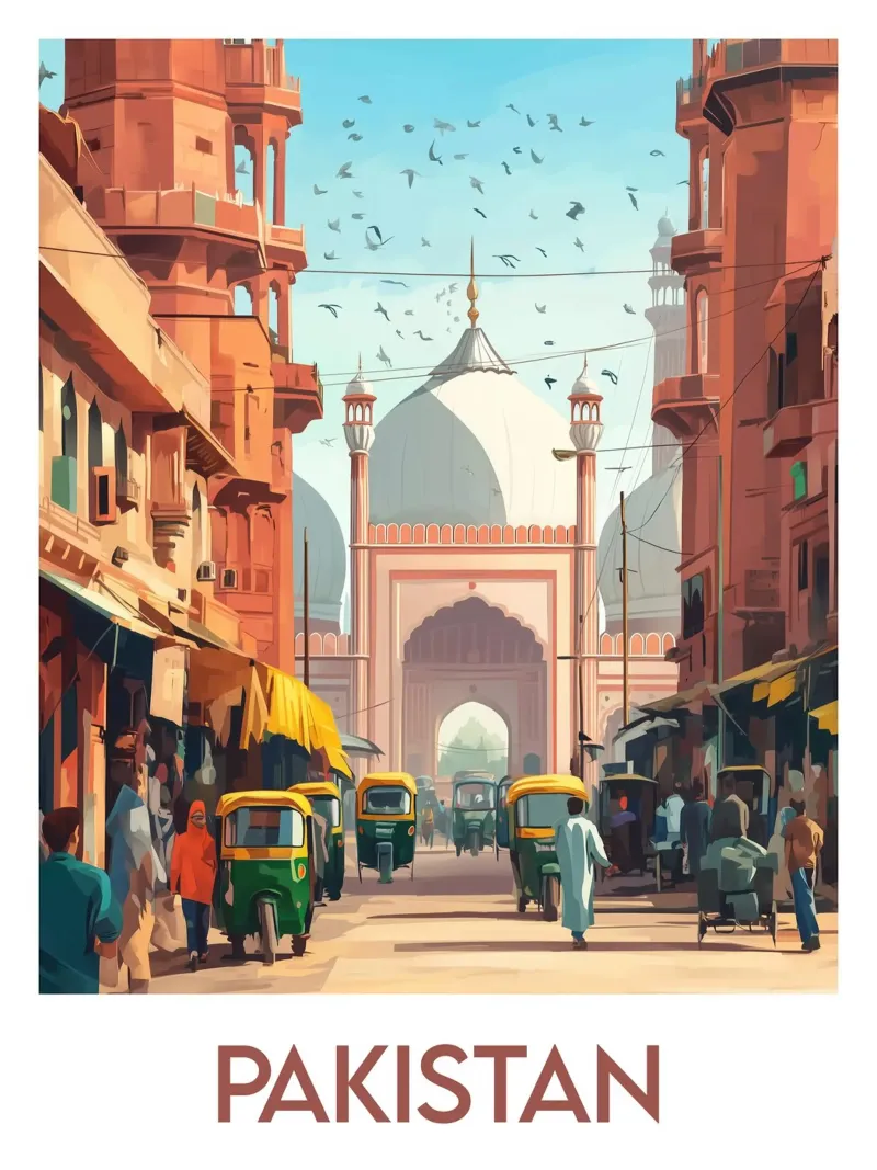 Affiche Pakistan poster da Frame the World