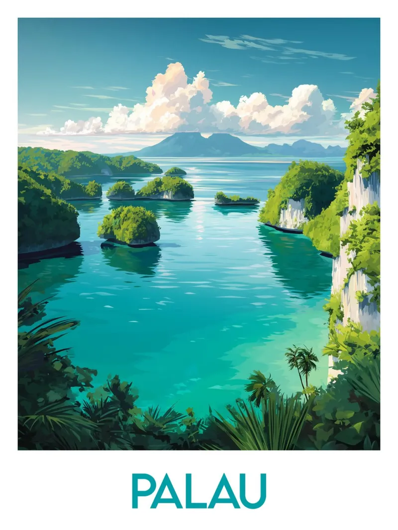 Affiche Palau carta hahnemühle da Frame the World