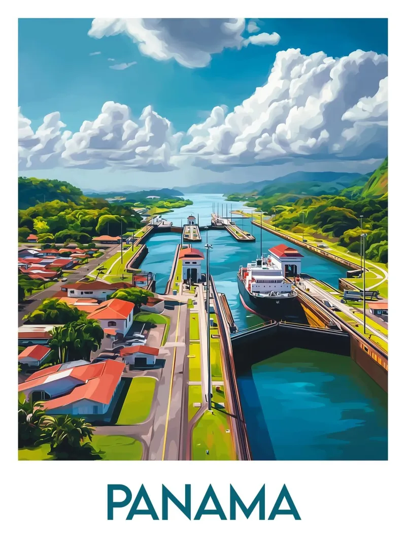 Affiche Panama poster da Frame the World