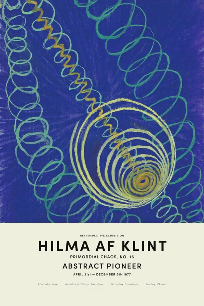 Hilma af Klint - Primordial Chaos, No. 16 pellicola backlit da Vintage by JUNIQE