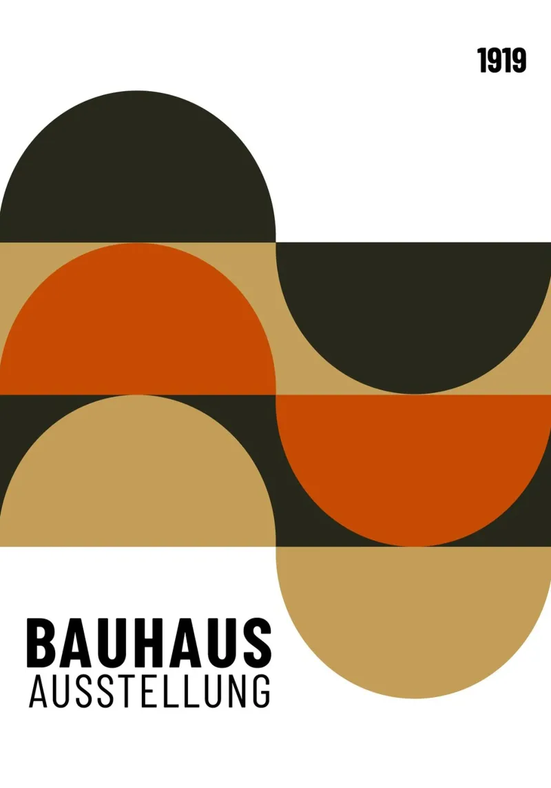 Mostra Bauhaus 1923 Cerchi geometrici di colore pellicola backlit da NorwesClub