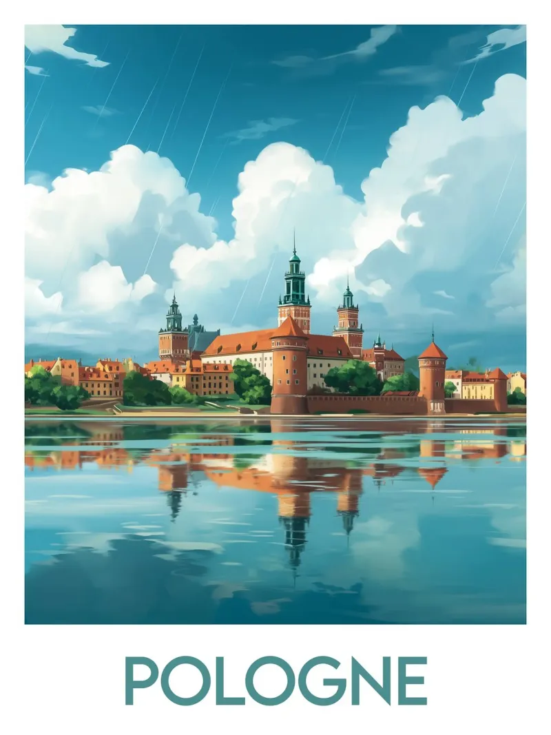 Affiche Pologne acrylic glass by Frame the World