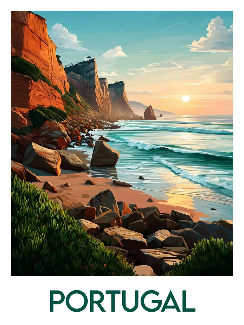 Affiche Portogallo poster con telaio in plastica da Frame the World