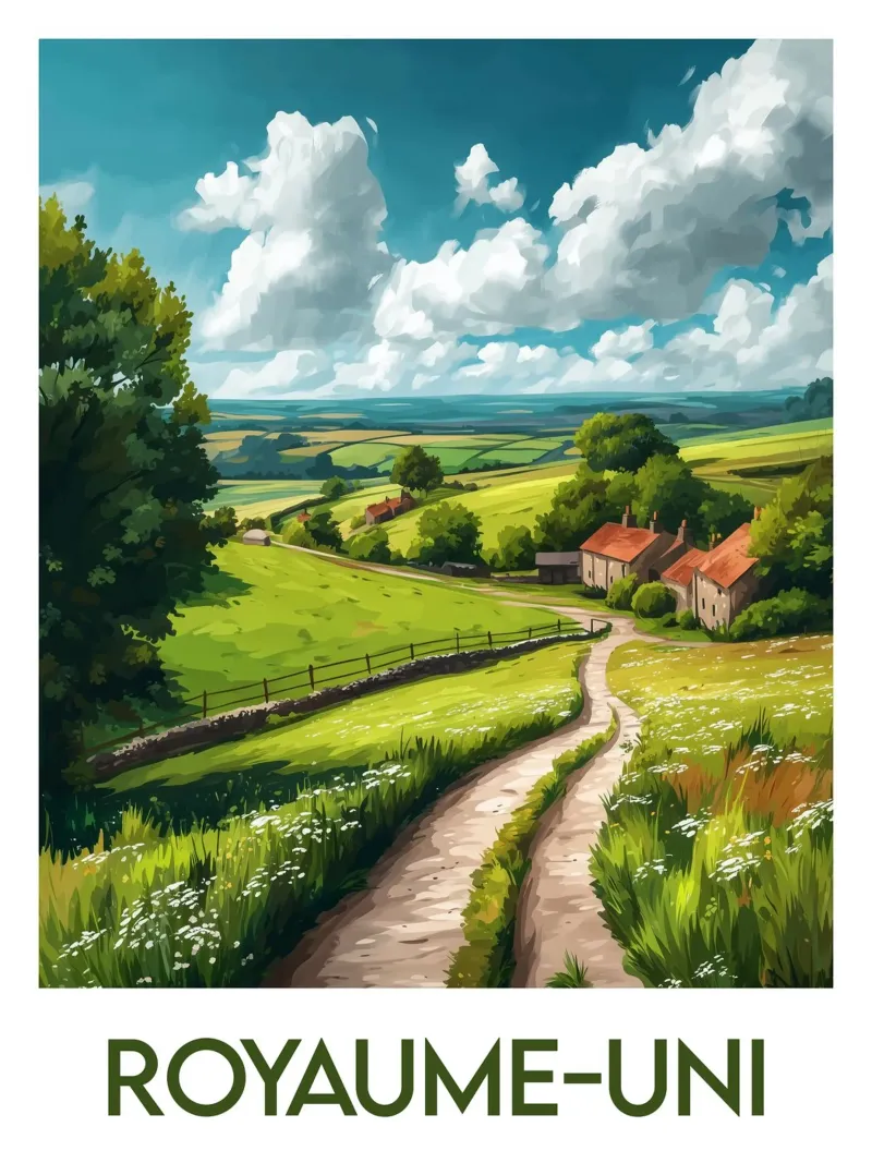 Poster del Regno Unito poster con telaio in alluminio da Frame the World