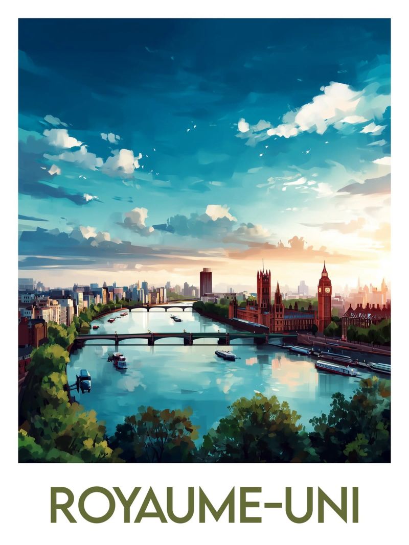 United Kingdom poster poster by Frame the World
