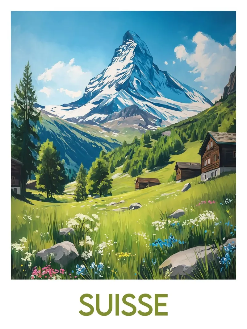Poster Schweiz Poster von Frame the World
