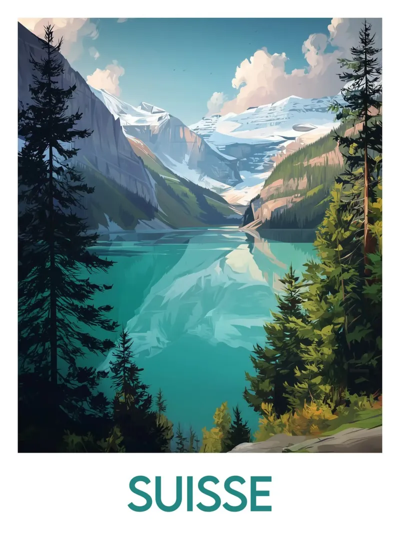 Poster Schweiz Poster von Frame the World